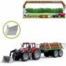 Tractor cu Lopată și Remorcă cu Lemne, 52cm