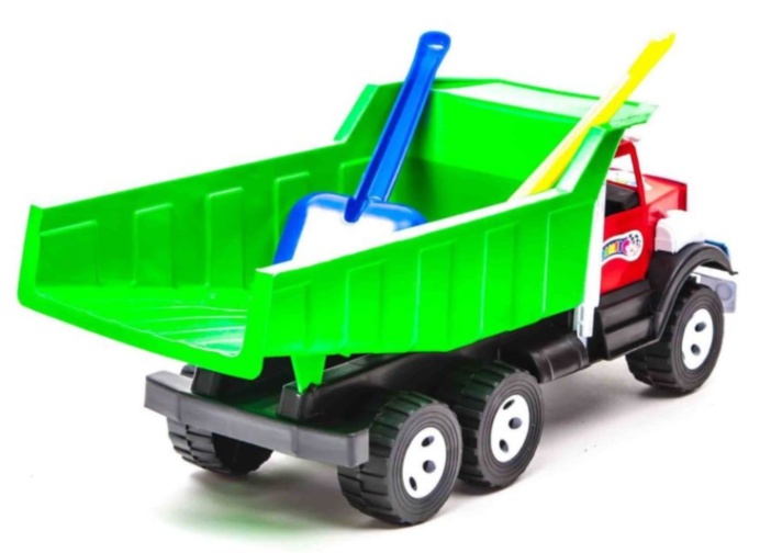 Camion cu Lopățica, Greblă și Formă de Nisip, 52cm