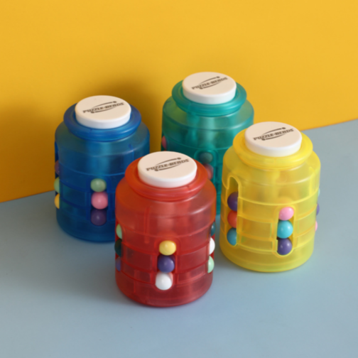 Puzzle Rotativ cu Bile Colorate – Joc Logic Interactiv pentru Copii (culoare aleatorie)