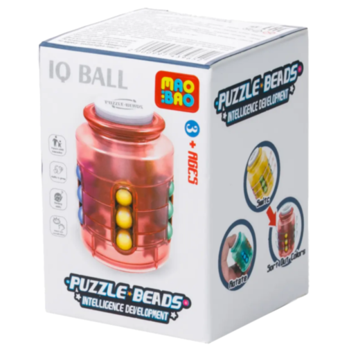 Puzzle Rotativ cu Bile Colorate – Joc Logic Interactiv pentru Copii (culoare aleatorie)