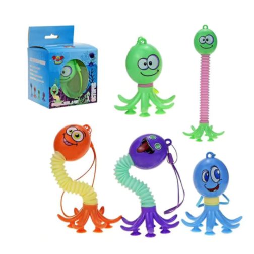 1buc. Caracatiță Extensibilă Amuzantă, cu Cap Detașabil