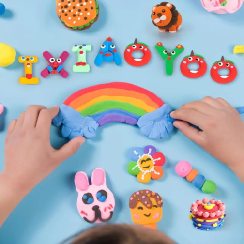 Set Creativ de Plastilină Ușoară – 12 Culori Asortate + Accesorii Modelaj