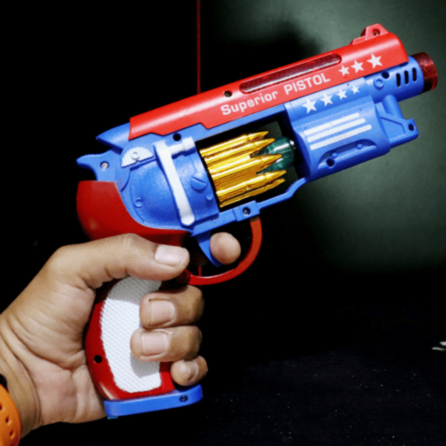 Pistol Jucărie cu Lumină și Sunet