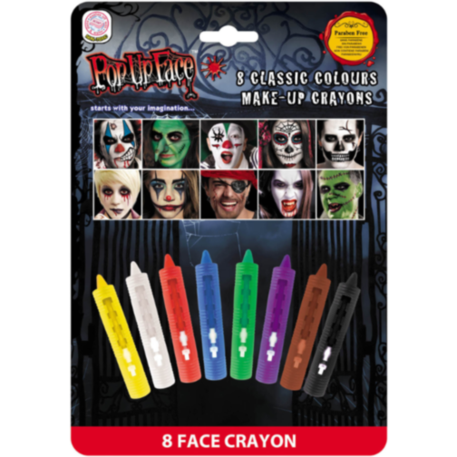 Set 8 Creioane Colorate pentru Față și Corp