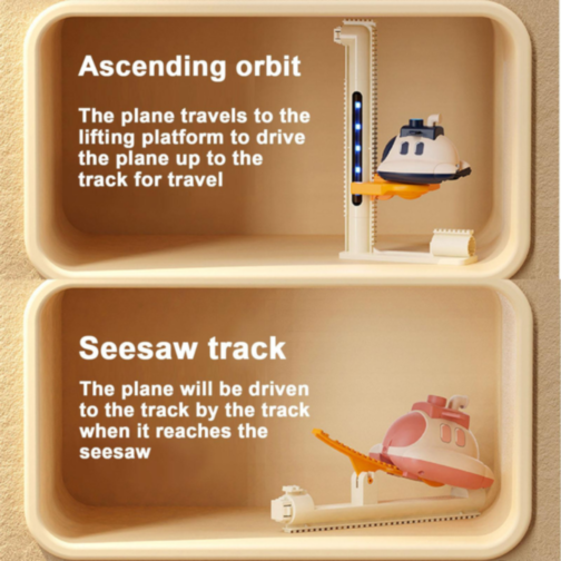 Set Traseu cu Navetă Spațială - Asamblare DIY pentru Copii