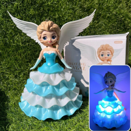Păpușă Interactivă Zâna de Gheață cu Lumină, Muzică și Mișcare 360°