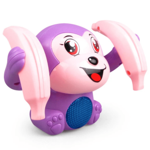 Maimuțică Interactivă cu Lumină și Sunet (culoare aleatorie)