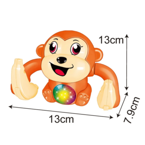 Maimuțică Interactivă cu Lumină și Sunet (culoare aleatorie)