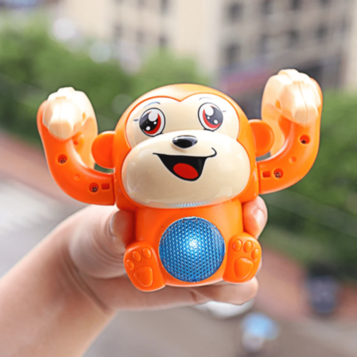 Maimuțică Interactivă cu Lumină și Sunet (culoare aleatorie)