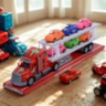 Camion Transportor cu 6 Mașinuțe Colorate