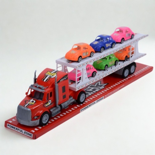 Camion Transportor cu 6 Mașinuțe Colorate