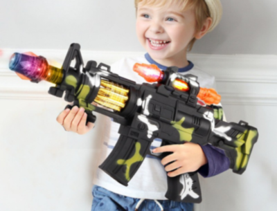 Mitralieră Jucărie cu Lumină și Sunet | image