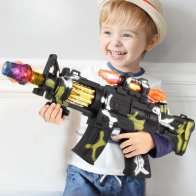 Mitralieră Jucărie cu Lumină și Sunet | image