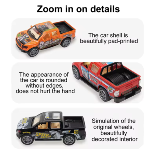 1buc. Mașină de teren din aliaj – Model Pull-Back, culoare aleatorie