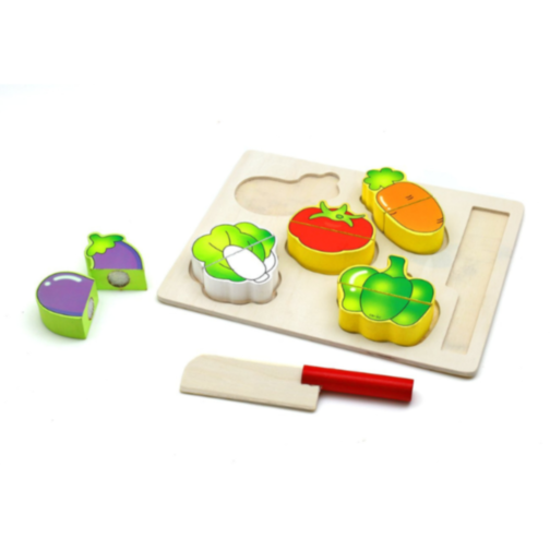 Set de Legume din Lemn pentru Tăiat