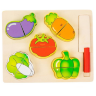 Set de Legume din Lemn pentru Tăiat