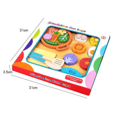 Set magnetic de gătit cu legume și pește | image