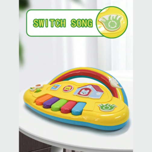 Pian Curcubeu cu Sunete și Lumini - Jucărie Interactivă pentru Bebeluși