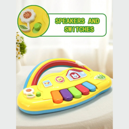 Pian Curcubeu cu Sunete și Lumini - Jucărie Interactivă pentru Bebeluși