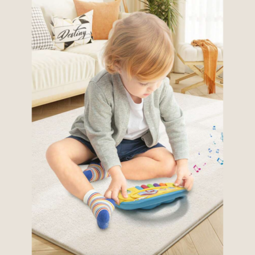 Pian Curcubeu cu Sunete și Lumini - Jucărie Interactivă pentru Bebeluși