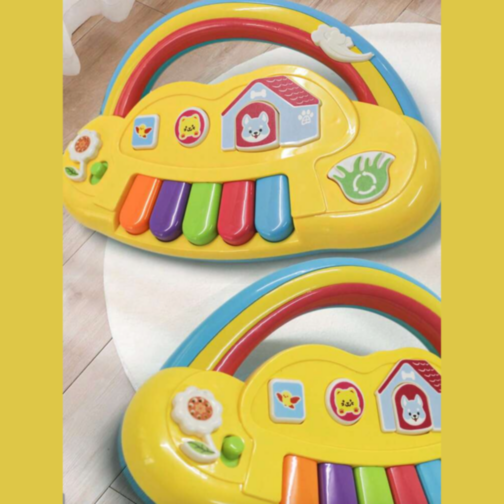 Pian Curcubeu cu Sunete și Lumini - Jucărie Interactivă pentru Bebeluși