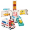 Ambulanță de Jucărie cu Set Doctor și Pacient