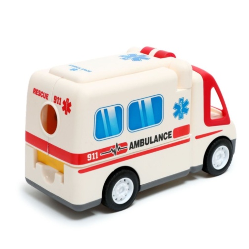 Ambulanță de Jucărie cu Set Doctor și Pacient