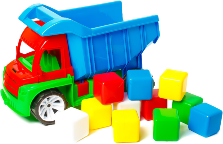 Camion Încărcat cu Cuburi, 36cm   