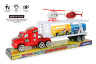 Camion cu Trailer, 2 Motociclete și 2 Mașinuțe, 34cm