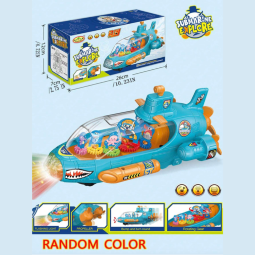 Submarin Explorator cu Lumini, Sunete și Mișcare Interactivă