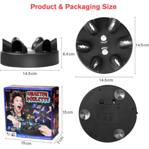 Joc Interactiv cu Șocuri – Detector de Minciuni și Ruletă Electrică pentru Petreceri