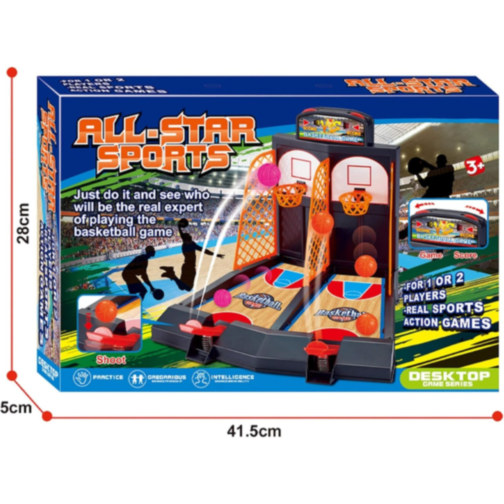 Joc de Baschet pentru Copii cu Lansator și Scor – Competiție Interactivă 1 vs 1
