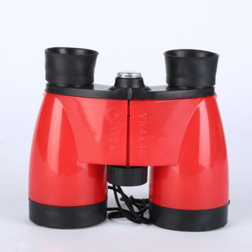 Binoclu Colorat pentru Copii cu Busolă Decorativă (culoare aleatorie)