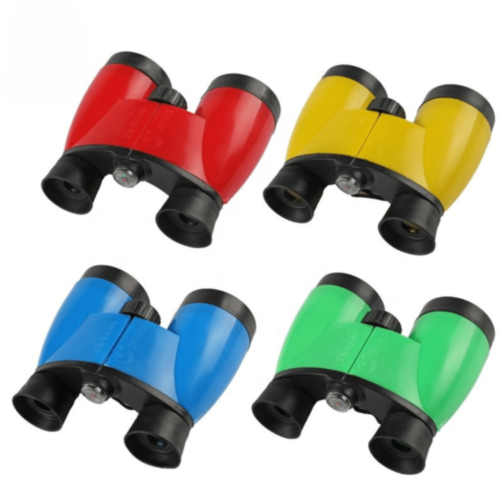 Binoclu Colorat pentru Copii cu Busolă Decorativă (culoare aleatorie)