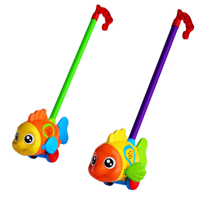 Peștișor Interactiv cu Mâner – Jucărie Colorată pentru Plimbări (culoare aleatorie) | image