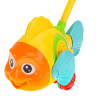 Peștișor Interactiv cu Mâner – Jucărie Colorată pentru Plimbări (culoare aleatorie)