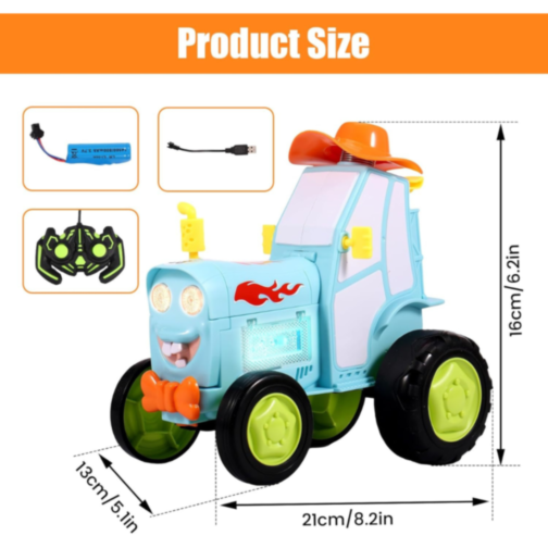 Tractor Dansator cu Telecomandă - Salturi și Acțiune 