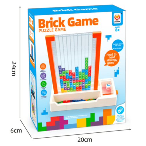 Joc de Construcție cu Blocuri Colorate Tetris Puzzle