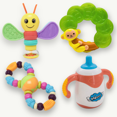 Set 4 jucării senzoriale pentru bebeluși | image