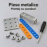 Set de construcție metalic monster truck, 128 de piese