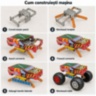 Set de construcție metalic monster truck, 128 de piese