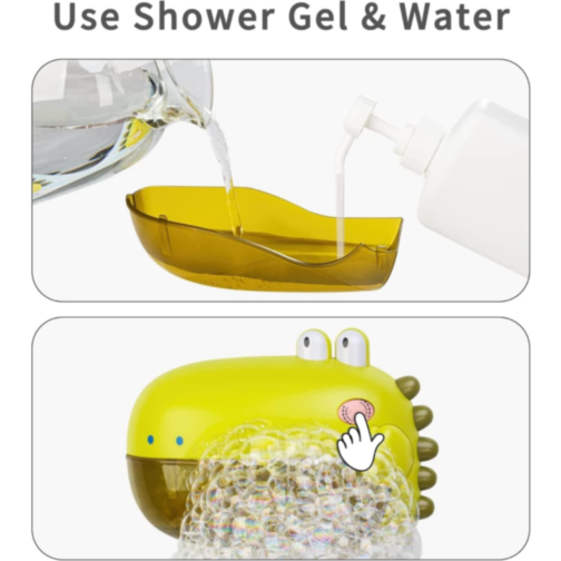 Jucărie de Baie cu Bule și Muzică – Dinozaur Interactiv (culoare aleatorie)