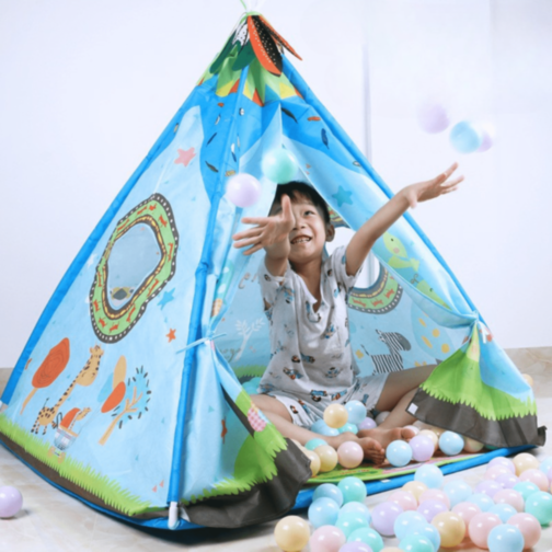 Cort Indian Copii cu Desene Colorate