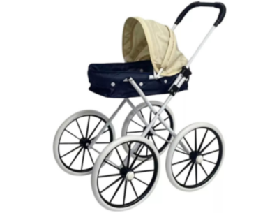Cărucior pentru Păpuși cu Roti Mari si Design Realist   | image
