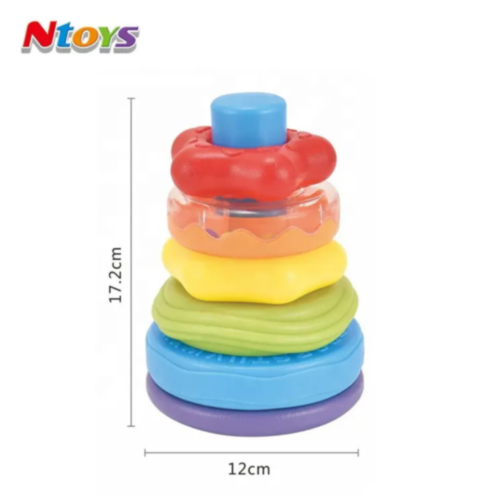 Set educativ de inele și pahare colorate pentru stivuire