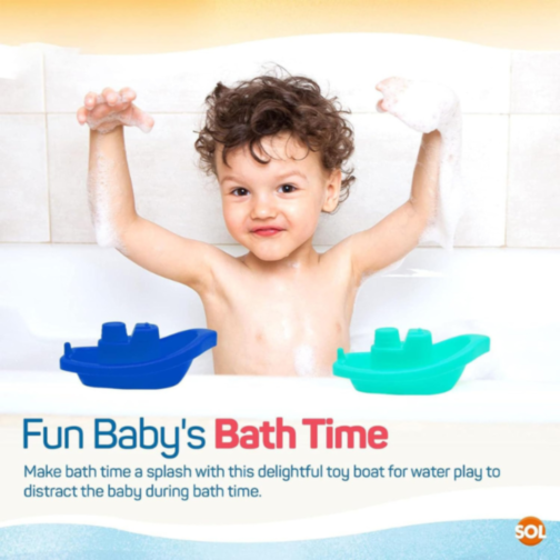 3buc. Bărcuțe Colorate pentru Baie