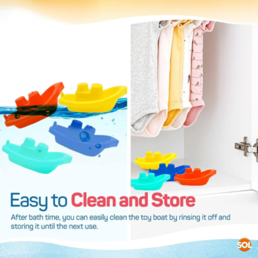 3buc. Bărcuțe Colorate pentru Baie