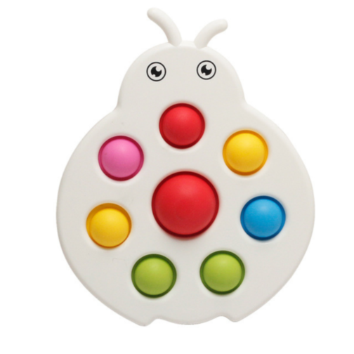 Jucărie Tip Pop It pentru Bebeluși - Buburuză cu Bule Colorate