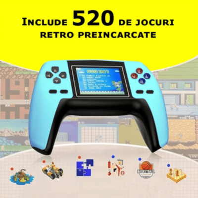 Consolă cu 520 Jocuri Clasice Preîncărcate (culoare aleatorie) | image