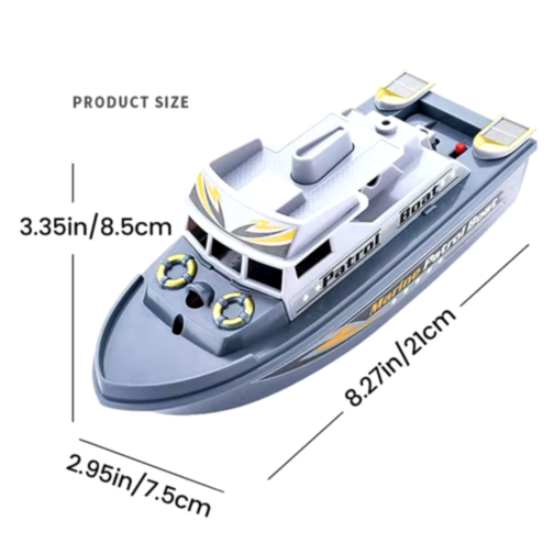 Barcă de Patrulă Marină cu Lumini și Sunete